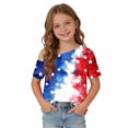 thumbnail image 6 of ITSAME Girls American Flag Graphic Tee One Shoulder Tops 4th of July Independence Day Patriotic T-Shirts Multicolor Size 5, 6 of 9