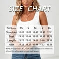 thumbnail image 6 of Morttic Women's Square Neck Sleeveless Loose Fit Basic Tank Top – Solid Color Wide Straps Minimalist Summer Casual Blouse White，XS, 6 of 6