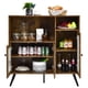 thumbnail image 3 of Mueble industrial Costway despensa de madera marrón rústico, 3 of 4