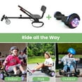 thumbnail image 6 of LENOGE Hoverboard with Seat, 6.5" Hover Board Go Kart, 300W Powerful Motor, 6-10MPH Max Speed Self Balancing Electric Scooter, 6 of 8