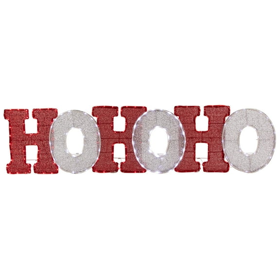 76.75" LED Lighted 'Ho Ho Ho' Christmas Outdoor Decoration