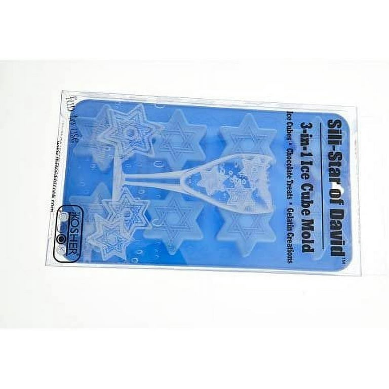 The Kosher Cook Star of David Shaped Silicone Molds for Baking, Freezing,  Candy, Ice Cubes, Chocolate and More - Oven and Freezer Safe - Silicone  Bakeware Small…