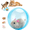 Blue Mouse-A#013, variant on Self-Rolling Interactive Cat Ball Automatic Rolling Cat Toy Ball, 360掳 Spin Transparent ABS Pet Ball with Realistic Plush Animals for Indoor Cat Puppy Play-Pink Mouse-B