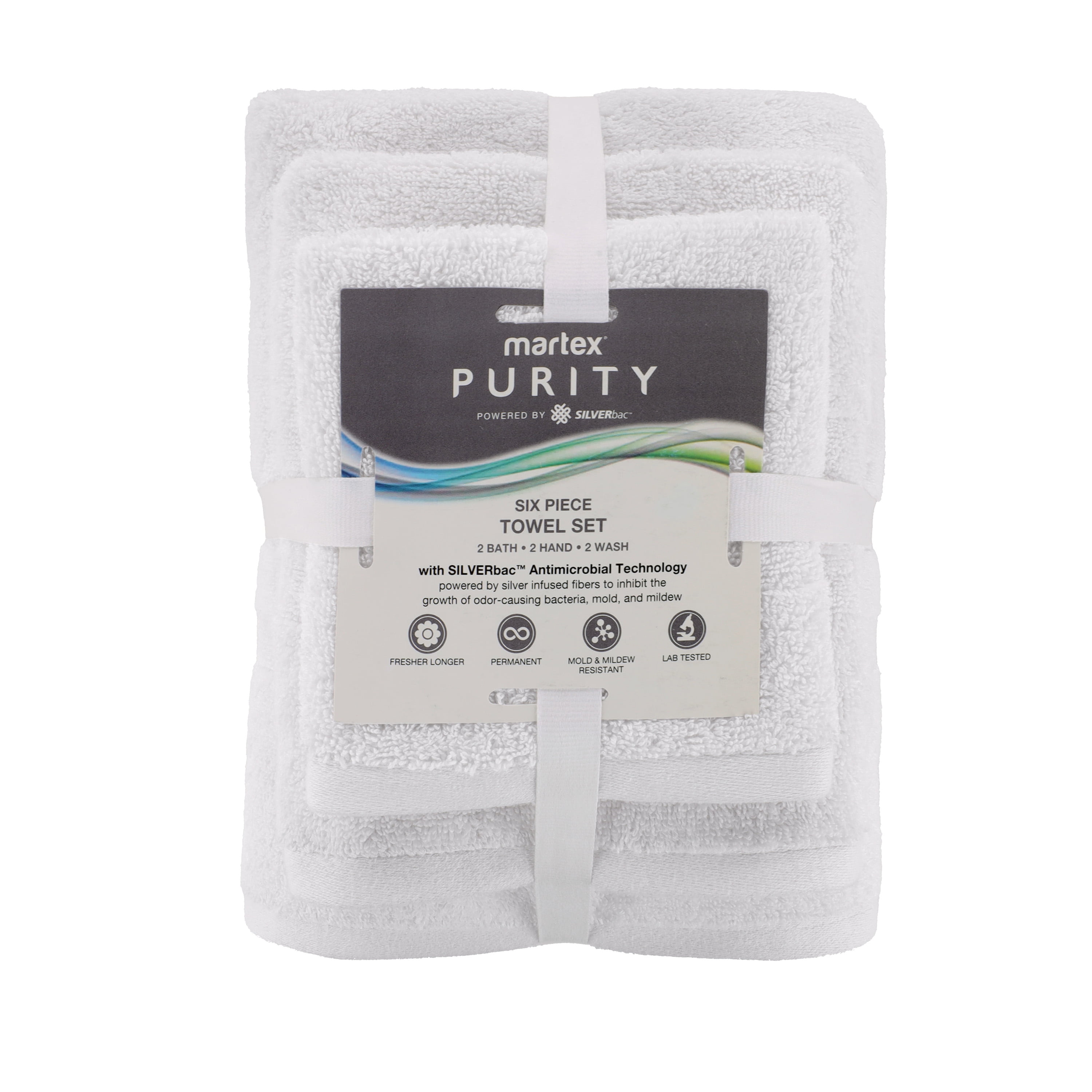 Our Six-Piece Striped Trim Towel Set from Mandalay Bay Resort