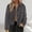 Dark Gray women blazer jacket a1, variant on Women's Fall Winter Blazer Jackets Long Sleeve Collared Button Down Casual Basic Solid Office Work Tops Coats Trendy Outerwear, Navy M