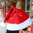 thumbnail image 4 of Five Colors Santa Claus Sequins Hats Caps Christmas Decor Hat Adult Hats Xmas New Year's Gifts Home Party Supplies Navidad 2018, 4 of 5