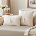 thumbnail image 2 of Unique Bargains Diamond Pattern Decorative Pillow Covers Set of 2 White 20" x 12", 2 of 7