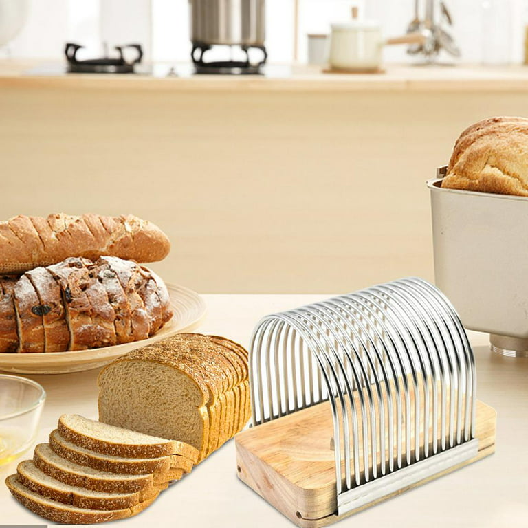 Julam Bread Slicer Detachable Toast Slicer Toast Cutting Guide For