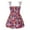 Pink, variant on Odeerbi 2025 Summer Toddler Baby Girls' Sleeveless Suspender Dress Floral Children's Clothing