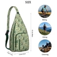 thumbnail image 2 of Cute Avocado Sling Backpack - Playful Kawaii Illustration, Multi-Functional Shoulder Bag, 2 of 4