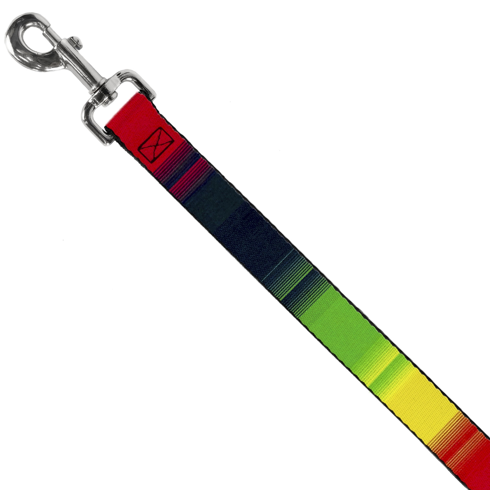 Buckle-Down Pet Leash, Dog Leash, Zarape Vertical Rasta, 6 Feet Long 1.0 Inch Wide