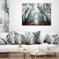 thumbnail image 4 of Designart Mystic Road in Forest - Landscape Photography Throw Pillow - 12x20, 4 of 5