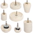 thumbnail image 1 of ZHAOCHENG Rueda de pulido para taladro, 8 piezas Almohadilla de pulido de algodón para metal (aluminio/acero inoxidable/cromo/aleación/latón) Madera Plástico Vidrio Cerámica, 1 of 5