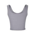 thumbnail image 5 of HAPIMO Women's Summer Tank Tops V-Neck Blouse Ribbed Crop Camisole Solid Color Print Tops Sleeveless Shirts for Girls Casual Slim Camis Discount Gray L, 5 of 7
