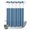 Blue, White, Azure, variant on No Hook Shower Curtain, Boho Beige Shower Curtains for Bathroom with See Through Top Window, Minimalist Farmhouse Striped Waterproof & Washable Bath Curtain Narrow 54"x78"