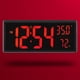 thumbnail image 3 of Reloj de Pared Digital LED Grande con Temperatura Interior ROJO perfecl Despertador Digital, 3 of 8