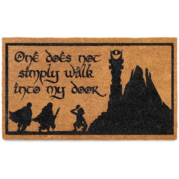 MAINEVENT One Does Not Simply Walk Doormat 30x17 Inch, Outdoor Welcome Mat for Outside