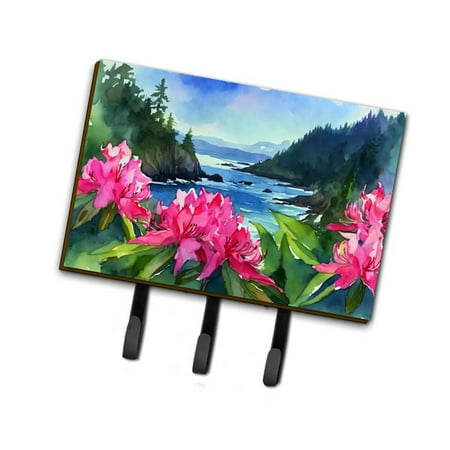 Carolines Treasures DAC1715TH68 9 x 6 in. Unisex Washington Coast Rhododendrons in Watercolor Leash or Key Holder