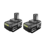 RYOBI ONE+ 18V 4.0 Ah Power Tool Battery, 2 Pack