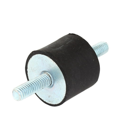 25mmx20mm Cylindrical M6 Male Threaded Rubber Anti Vibration Mount Pad