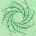 thumbnail image 1 of Ahgly Company Machine Washable Indoor Square Transitional Mint Green Area Rugs, 4' Square, 1 of 7
