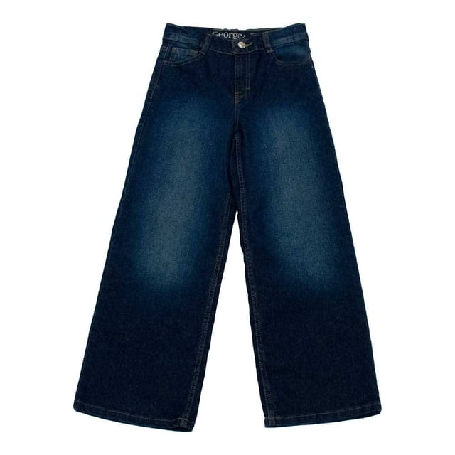 Jeans George para Niña Modelo Wide Leg Lavado Azul Talla 8