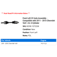 thumbnail image 2 of Front Left CV Axle Assembly - Compatible with 2011 - 2015 Chevy Volt 1.4L 4-Cylinder 2012 2013 2014, 2 of 2