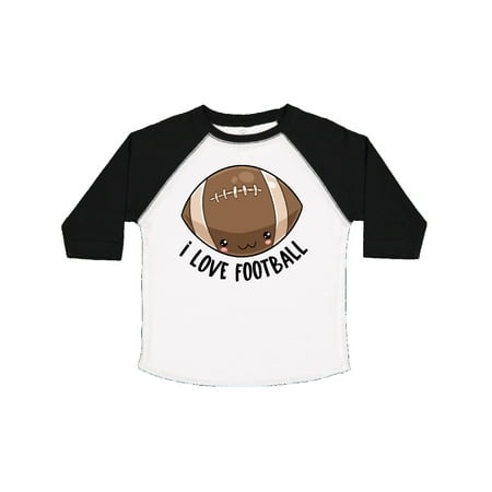 

Inktastic Cute I Love Football Gift Toddler Boy or Toddler Girl T-Shirt