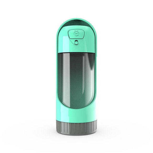 Botella de agua portátil para mascotas, alimentador para perros, gatos, viajes, senderismo, cachorros, taza de agua potable, tazón, dispensador de agua para mascotas al aire libre, 300ml