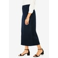thumbnail image 3 of Jessica London Women's Plus Size True Fit Front Button Casual Denim Skirt, 3 of 5