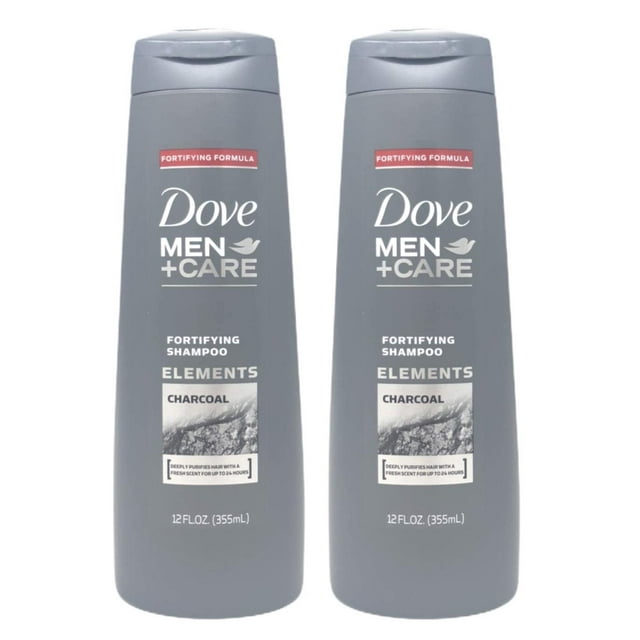 Dove Men+Care Champú fortificante de carbón 12 oz (paquete de 2)