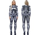 thumbnail image 2 of Disfraz de Halloween con tecnología futurista para mujer y hombre, mono de fiesta con estampado 3D, mono mecánico de robot, mono de carnaval, 2 of 5