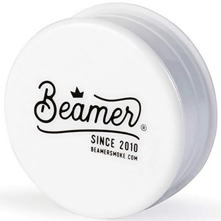 

Beamer Crown Logo 3-Piece 63mm Acrylic Grinder - Opaque White Color + Beamer Smoke Sticker