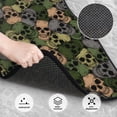 thumbnail image 2 of Daiia Camouflage Skulls Printed Car Floor Mats Set of 4, Durable Non Slip Auto Floor Carpet, Car Interior Carpets Proof Foot Pads Anti-Slip Cushion Automoetive Accessories, 2 of 6