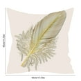 thumbnail image 3 of Jpxdew 18x18 Inch Velvet Pillow Covers Gold Stamped, Decorative Throw Pillow Cases for Couch Bedroom, Faux Sequin Embroidered Pillow Cover for Home Office Car Decor, 3 of 6