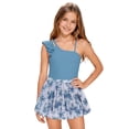 thumbnail image 3 of MEZZALL Children Girls Tropical Print One-Pieces Monokini Swimsuit With Attached Skirt Summer Beach Pool Fashionable Swimwear Beachwear, 3 of 3