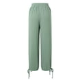 thumbnail image 6 of Women's Casual Pants Elastic Waist Drawstring Loose Fit Linen Trousers with Pockets for Everyday Wear, 6 of 8