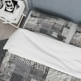 thumbnail image 4 of Designart 'Handdrawn vintage lines in shades of gray' Vintage Duvet Cover Set, 4 of 4