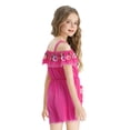 thumbnail image 4 of Girls Summer Dress Toddler Ruffle Sleeve Dresses Kids Swing Casual Beach Boho Sundress with Pockets For 18 Months 1T 2T 3T 4T 5T 6T 7T Gibobby,3-4 Years,Hot Pink, 4 of 6