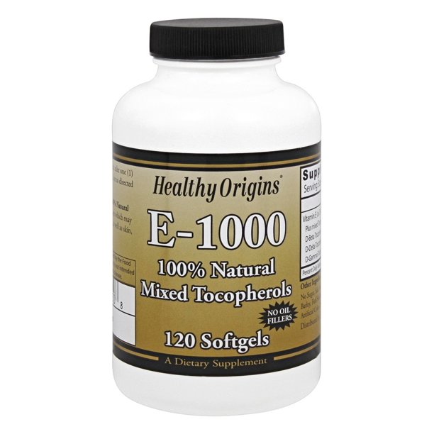 Healthy Origins Vitamin E 1000 IU 120 Softgels