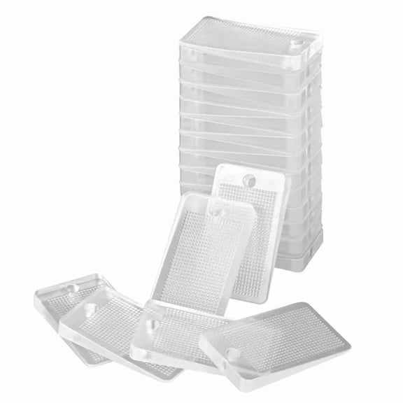 30 Pcs Clear Plastic Wobble Wedges Furniture Leveling Shims For Tables And Chairs