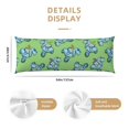 thumbnail image 3 of Lsque Motorcycle Riding Dinosaur Body Pillow Case Cover,Ultra-Soft Microfiber Bed Pillow Cases 20x54 inches,Elegant Bedding,Breathable Durable Pillow Cover with Envelope Closure, 3 of 8