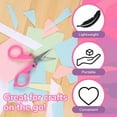 thumbnail image 6 of JubileeYarn Pocket Pal Folding Scissors TSA Compliant and Portable, Compact, Safe Travel Scissors, Stainless Steel Retractable, Perfect Pink - 2 Units, 6 of 7