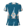 thumbnail image 5 of Wukai Nurse Doctor Gnomes Casual V-Neck Graphic Tees for Women: Lightweight and Breathable Summer Tops with Stylish Design-Medium, 5 of 8