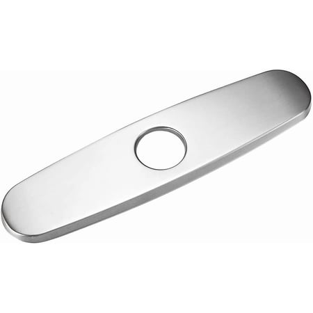 Hole Cover Deck Plate Escutcheon for Bathroom or Kitchen Sink Faucet Single Hole Mixer Tap 10 Inch Stainless Steel Brushed Nickel WF-4102SN