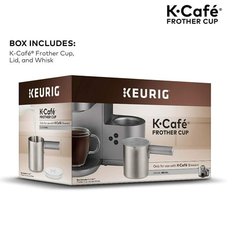 K-Café Milk Frother Cup for Keurig K-Café Coffee Makers - Nickel