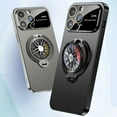 thumbnail image 4 of Fnochy Magnetic Phone Case with Gyroscope Stand, Invisible Adjustable Holder, Wireless Charging Compatible, Camera Lens Protection, Slim Glossy Design for Phone 14 Pro Max, 4 of 5