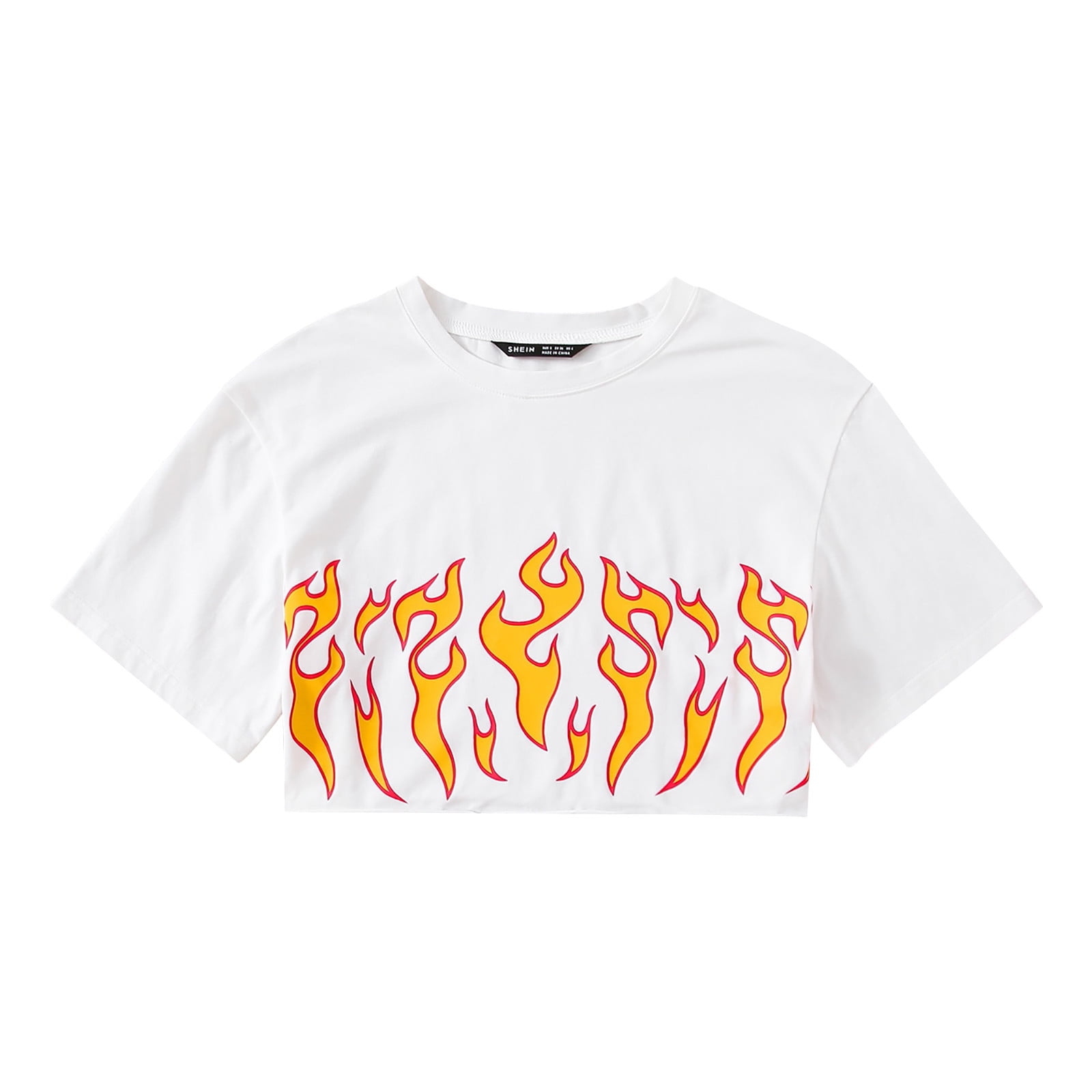 shein flame shirt