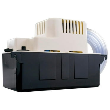 LoWyiL VCMA-20ULST 115 Volt, 80 GPH, 1/30 Automatic Condensate Removal Pump with Safety Switch and Tubing, White/Black, 554435