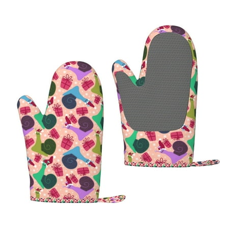 

Lafuoo Snails Pattern Silicone Anti-Scalding Gloves Hanging Rope Gloves are Suitable for Kitchen Utensils for Kitchen Baking Cooking Outdoor Barbecue